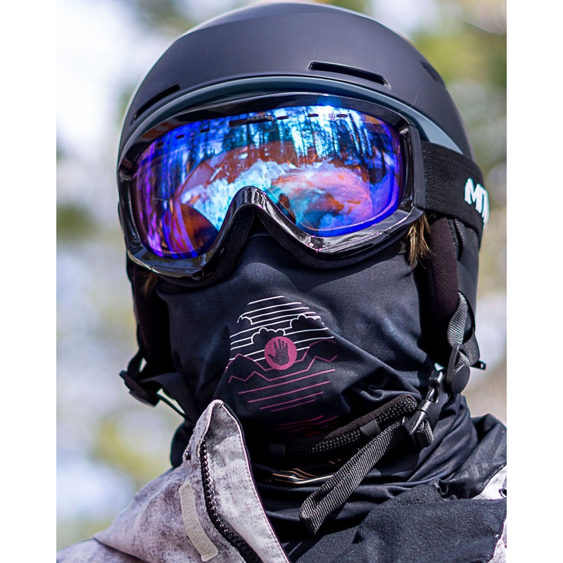 2-Pack Women’s Warming Gaiter Face Masks – Black/BGMulti