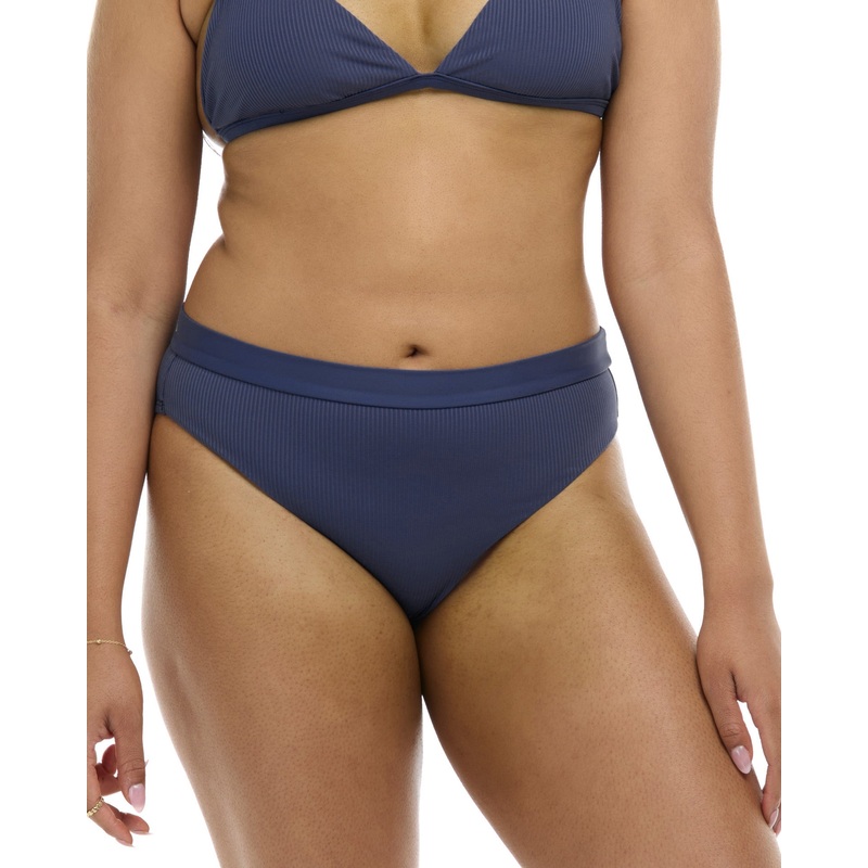 Ibiza Marlee High-Waist Bikini Bottom – Dusk