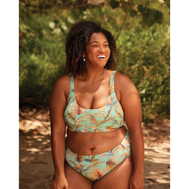 Molokini Amore Plus Size Scoop Bikini Top – Sea Mist / Molokini