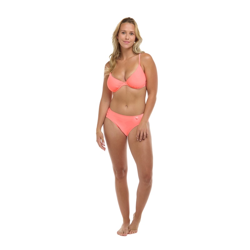 Smoothies Solo D-F Cup Bikini Top – Coral
