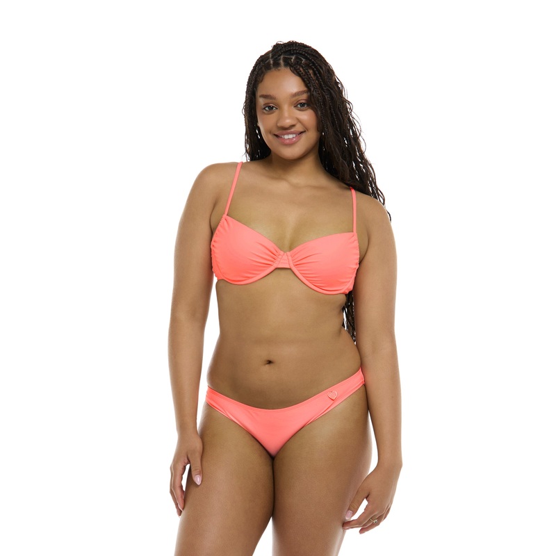 Smoothies Alice Underwire Bikini Top – Coral