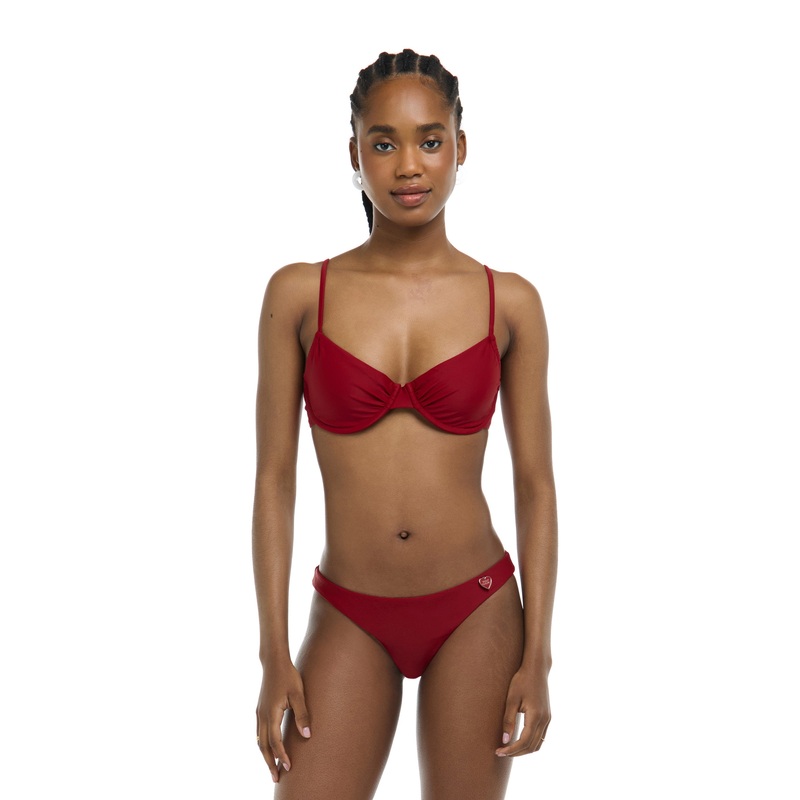 Smoothies Alice Underwire Bikini Top – Cranberry