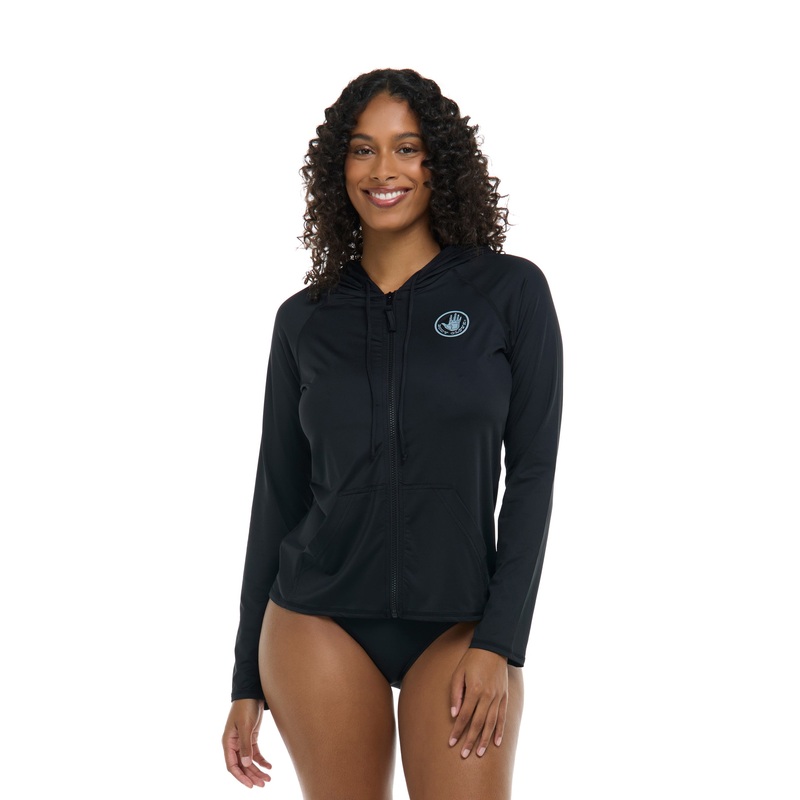 Smoothies Barbara Hoodie Rashguard – Black