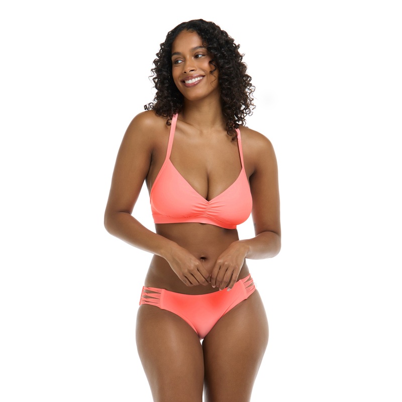 Smoothies Drew D-F Cup Swim Top – Coral