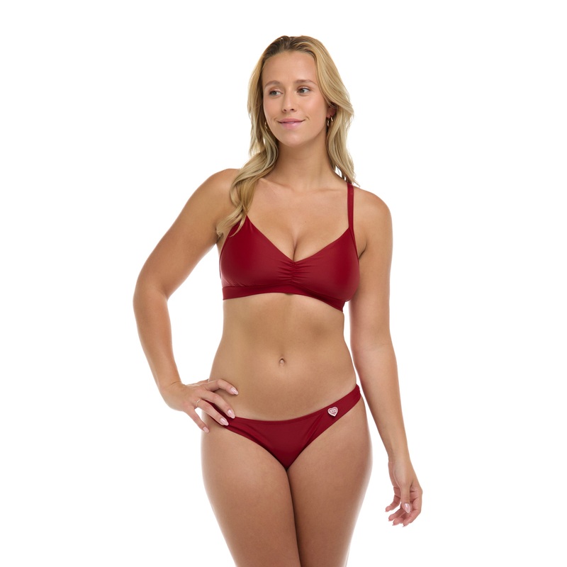 Smoothies Drew D-F Cup Swim Top – Cranberry