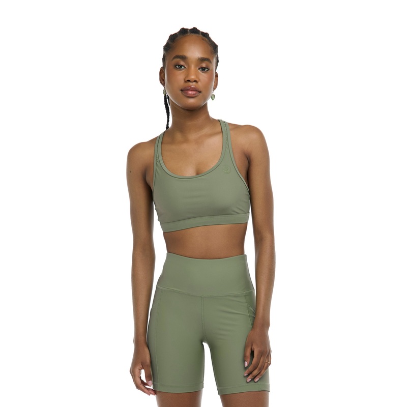 Smoothies Equalizer Cross-Over Sports Bra – Cactus