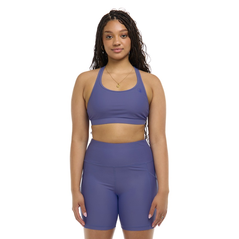 Smoothies Equalizer Cross-Over Sports Bra – Iris