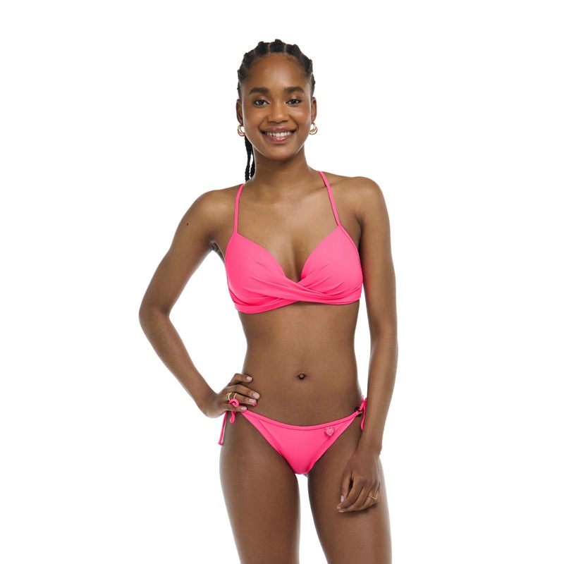 Smoothies Kerry Fixed Triangle Bikini Top – Bubble Gum