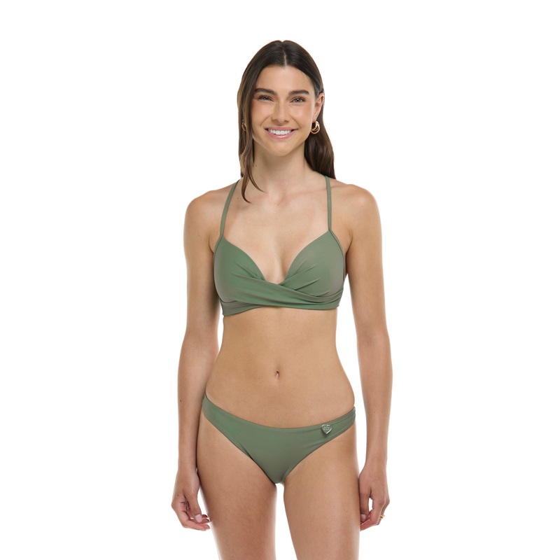 Smoothies Kerry Fixed Triangle Bikini Top – Cactus