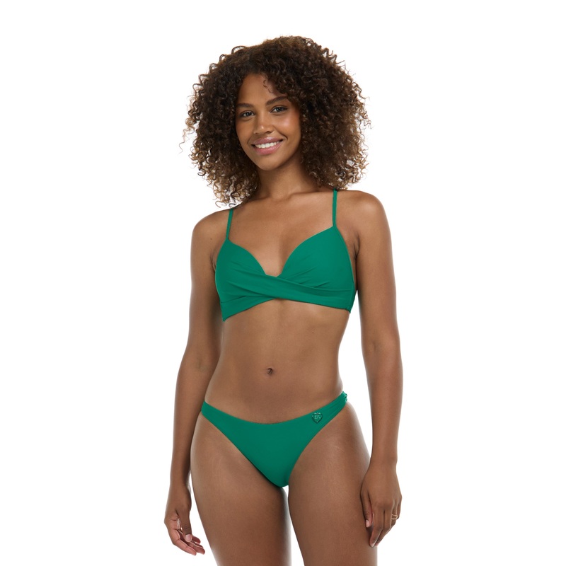 Smoothies Kerry Fixed Triangle Bikini Top – Viridian