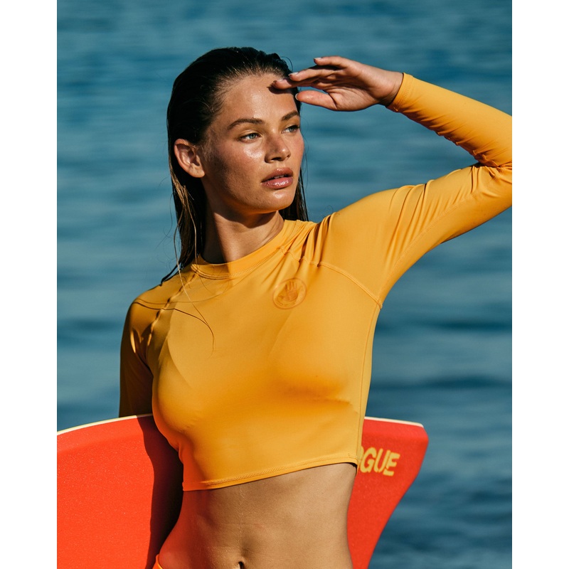 Smoothies Let It Be Crop Rashguard – Apricot