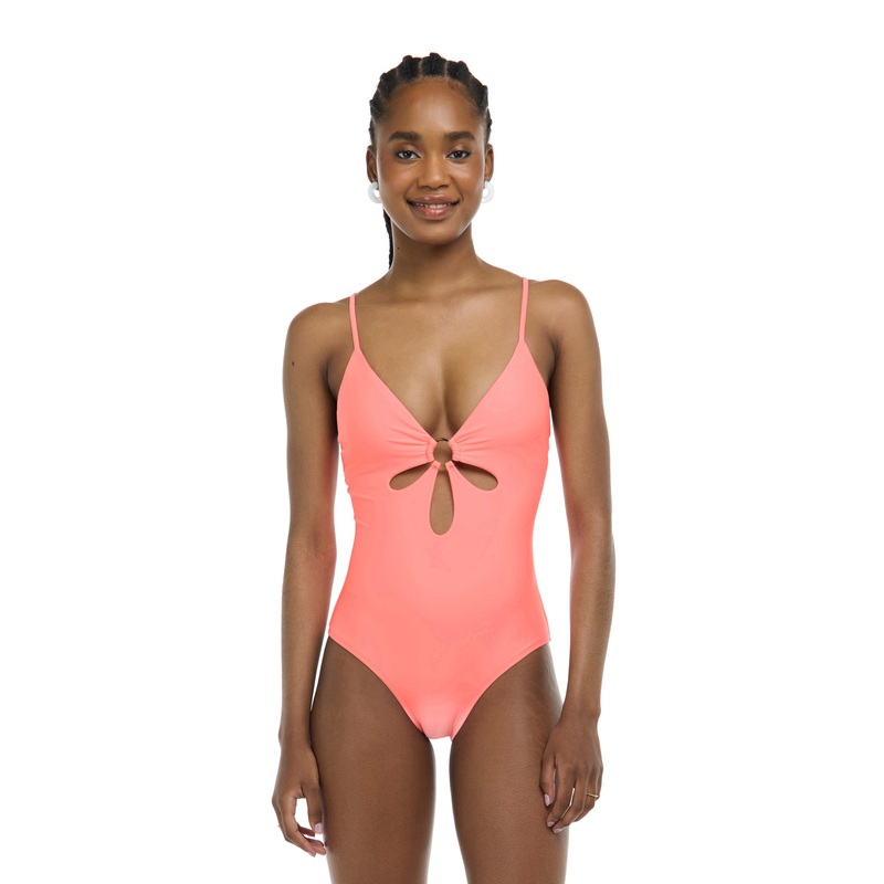 Smoothies Maddie One-Piece Tank Swimsuit – Coral