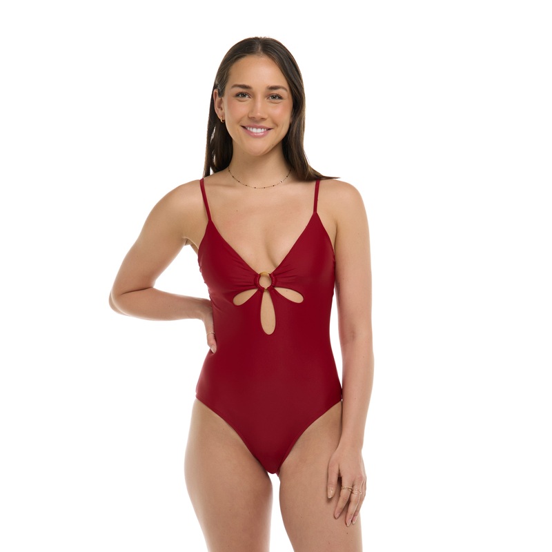 Smoothies Maddie One-Piece Tank Swimsuit – Cranberry