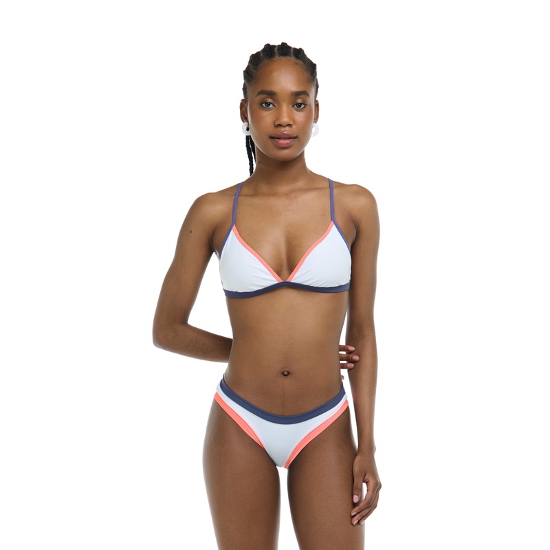 Vibration Evelyn Fixed Triangle Bikini Top – Snow / Vibration