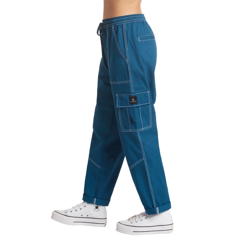 Camelia Mid-Rise Cargo Pants – Navy