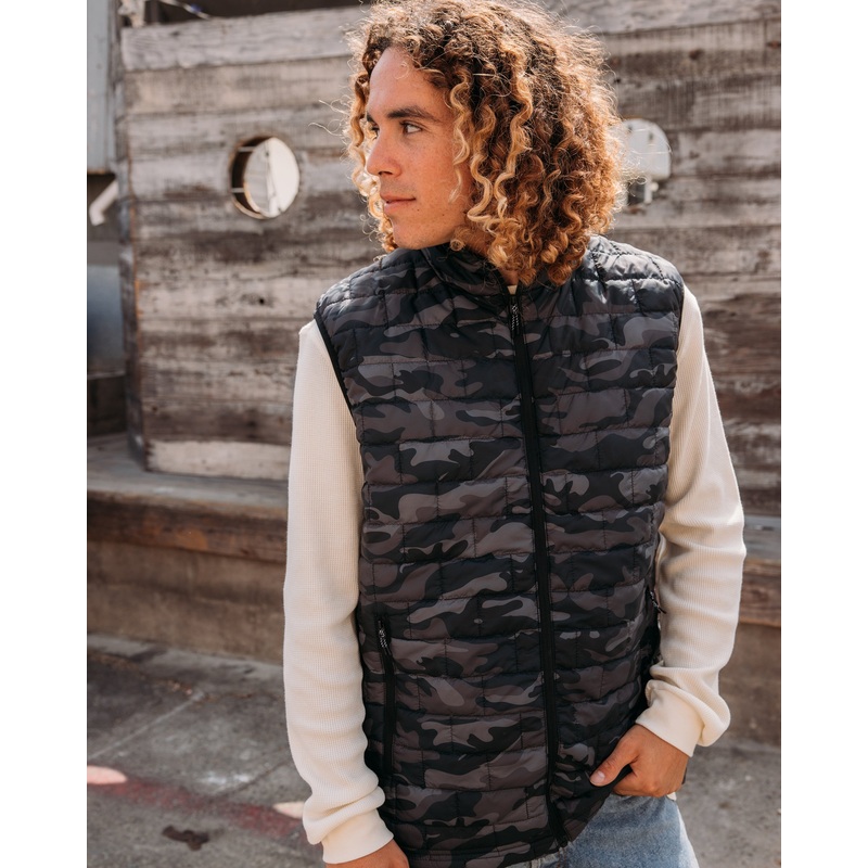 Camo Puffer Vest – Midnight Camo