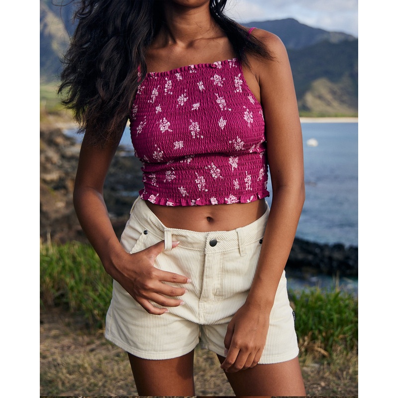 Daydreamer Smocked Fitted Tank-Top – Fuchsia