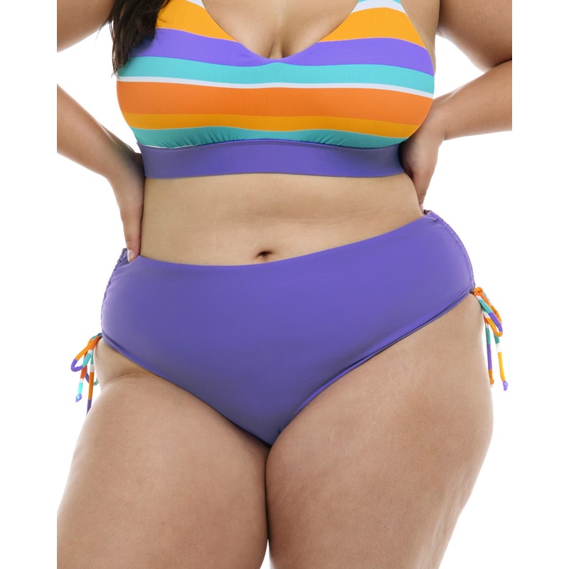 Harmony High Tide Plus Size Swim Bottom – Multi / Harmony