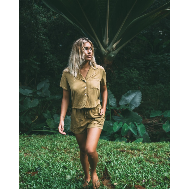 Just Be You Button-Up Shirt – Sand