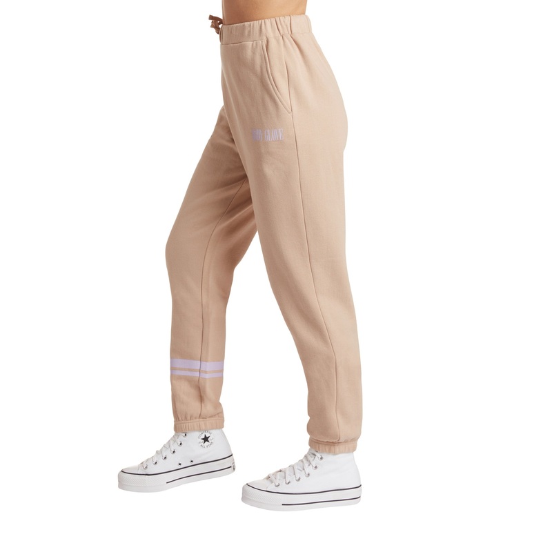 Laid Back Mid-Rise Fleece Jogger Pant – Mushroom