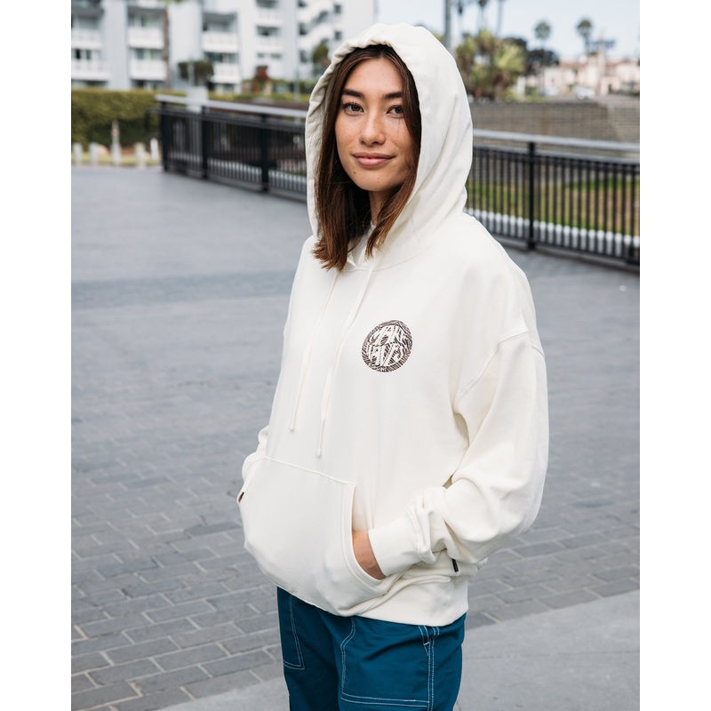 Make Waves Fleece Hoodie – Cream