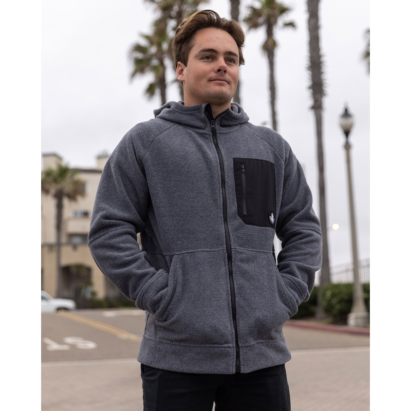 Men’s Dyno Polar Fleece Jacket – Charcoal