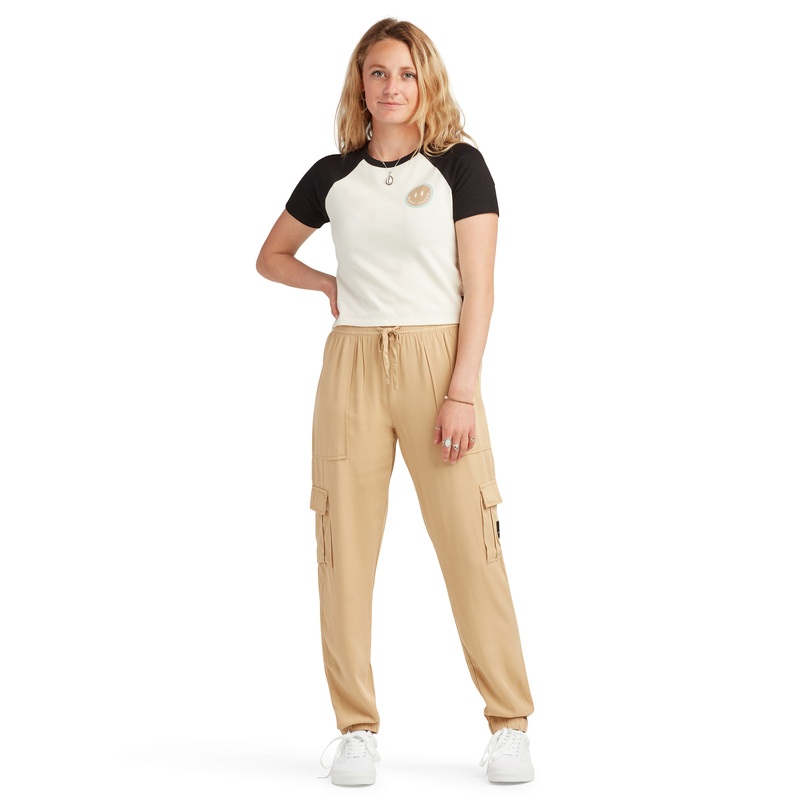 Myly Mid-Rise Cargo Jogger Pant – Tan