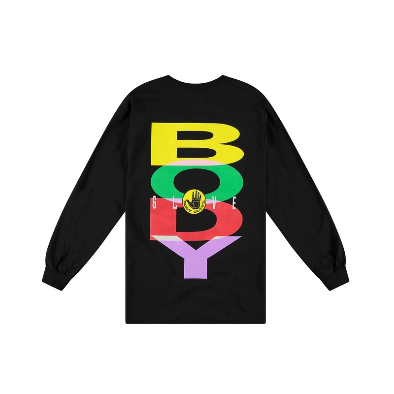 Bold ’80s Long-Sleeved T-Shirt – Black