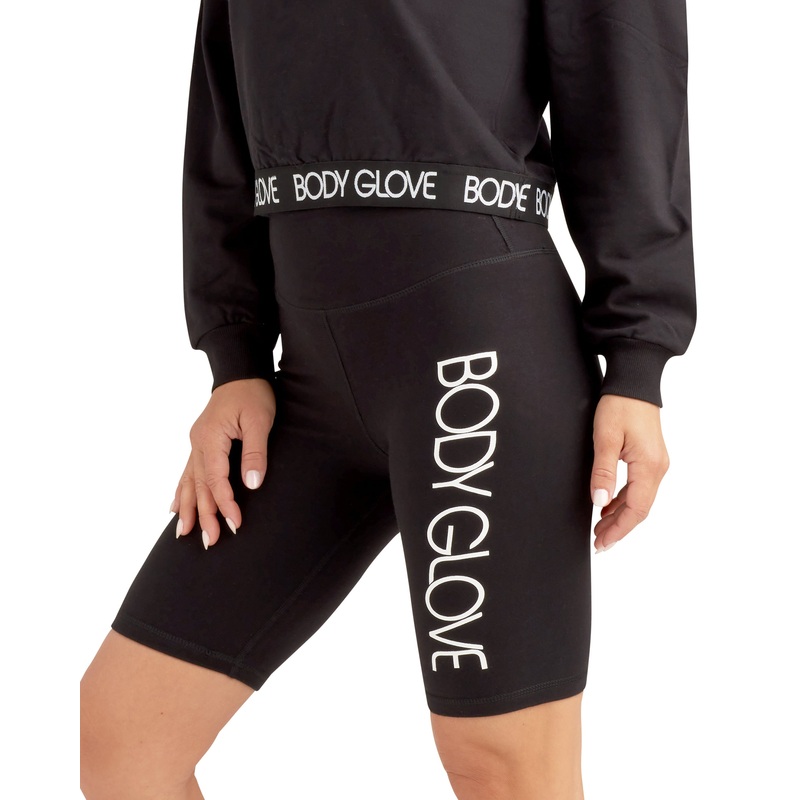 Come On Over High Waist Bike Short – Black