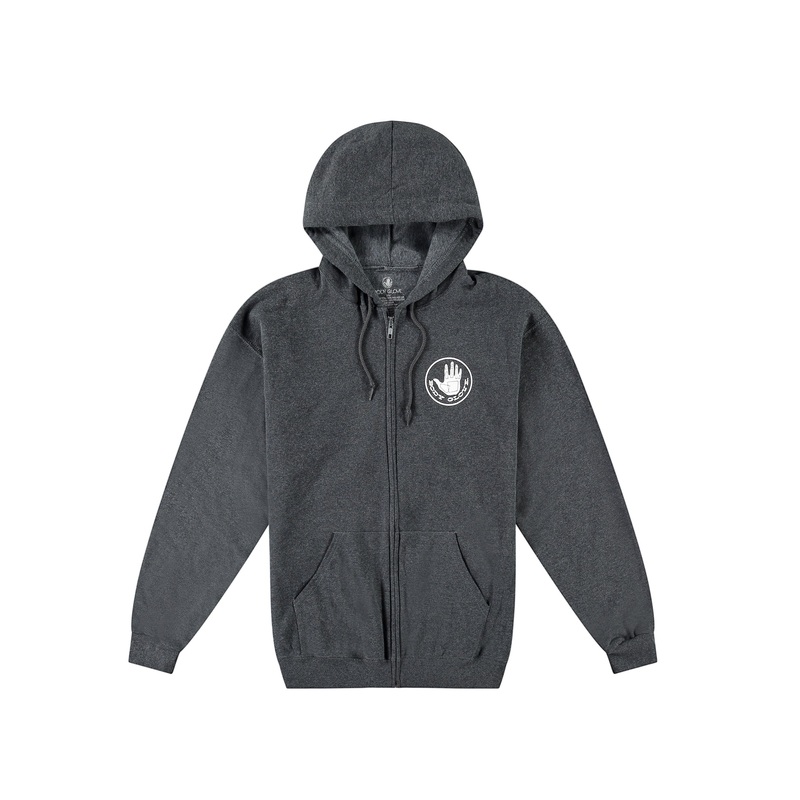 Heritage Full-Zip Fleece Hoodie – Black Heather