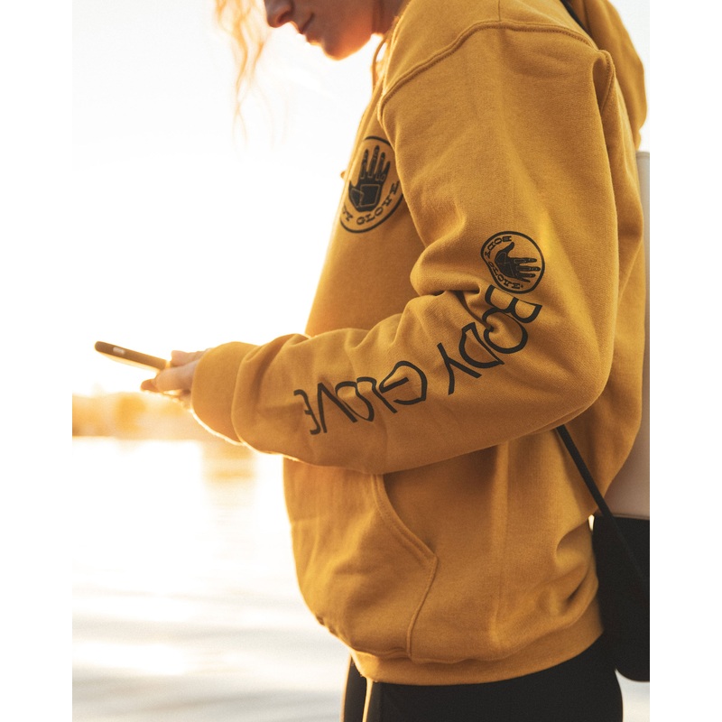 Heritage Pullover Fleece Hoodie – Mustard Heather