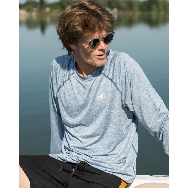 Long-Sleeved Raglan UPF 50+ T-Shirt – Blue