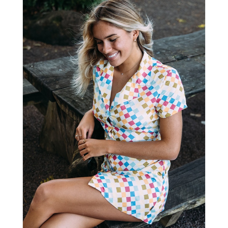 Malia Dress Button-Up Dress – Multi