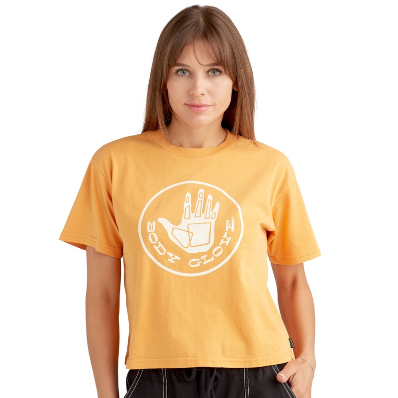 Sizzle Relaxed Fit Crop T-Shirt – Mango