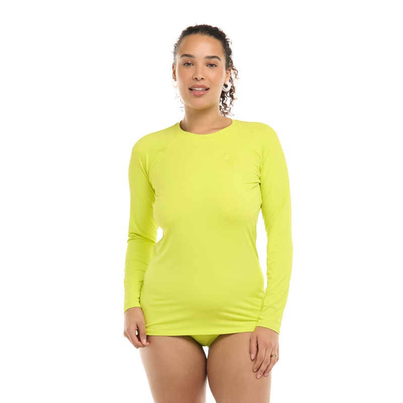 Smoothies Sleek Long Sleeve Rashguard – Key Lime