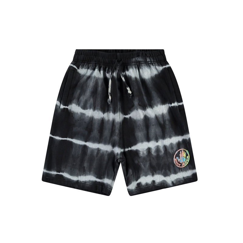 The Jogger Tie-Dyed Fleece Shorts – Black Tie Dye