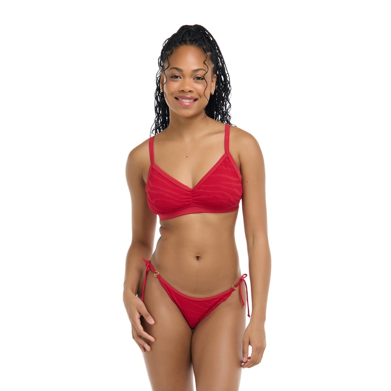 Scarlet Drew D-F Cup Swim Top – Cherry