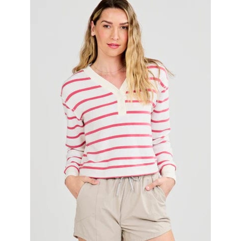 Tasc Varsity Henley Sweatshirt – Women’s