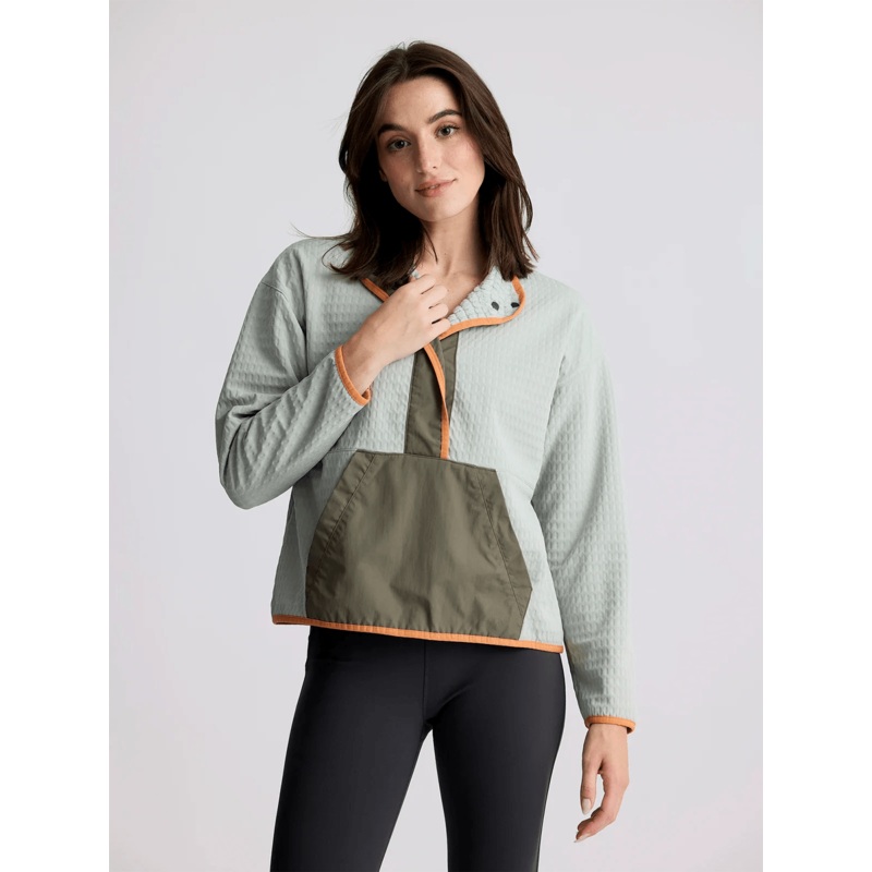 Free Fly Gridback Fleece Snap Pullover – Women’s