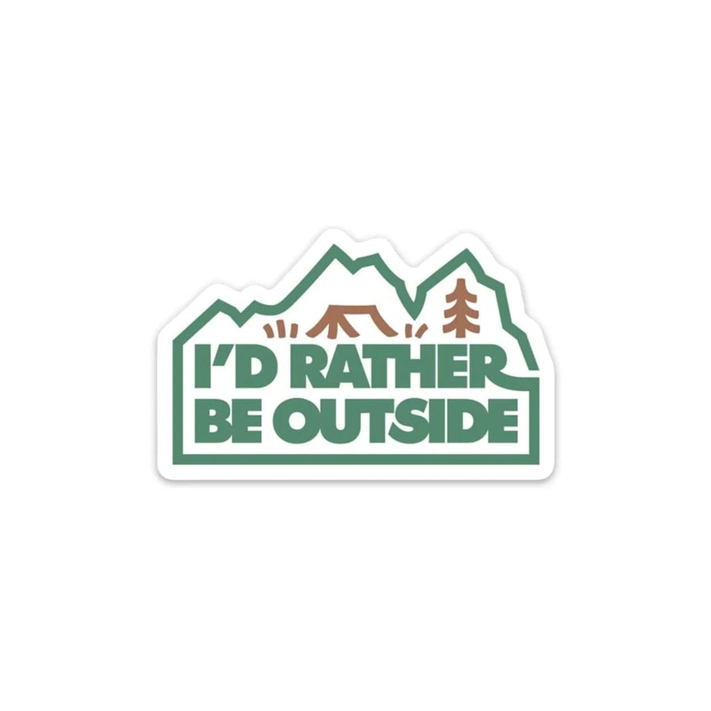 Keep Nature Wild I’d Rather Be Outside Forest Sticker