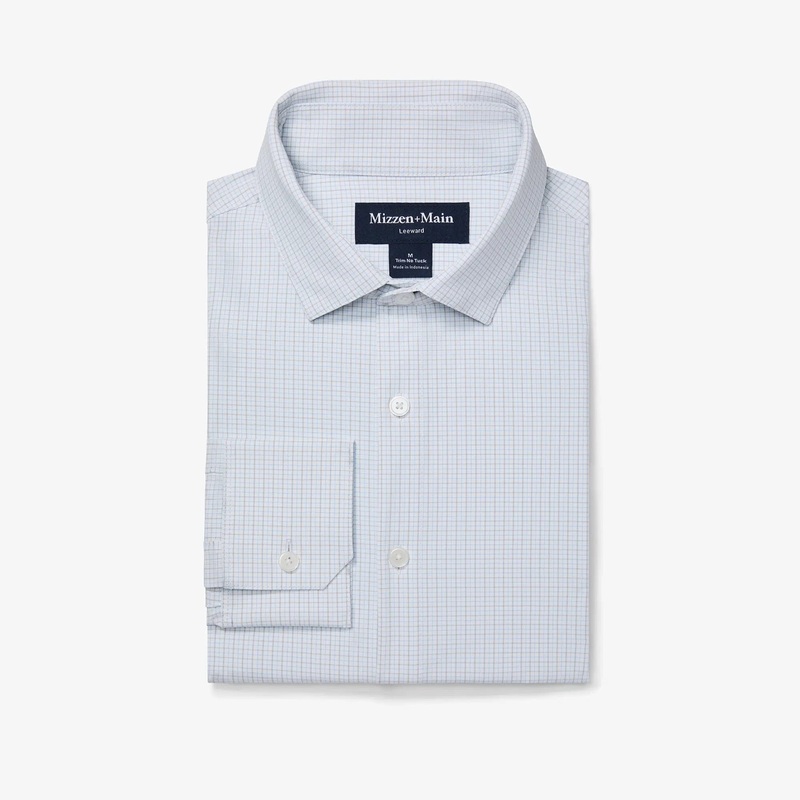 Mizzen + Main Leeward No Tuck Longsleeve Dress Shirt – Men’s