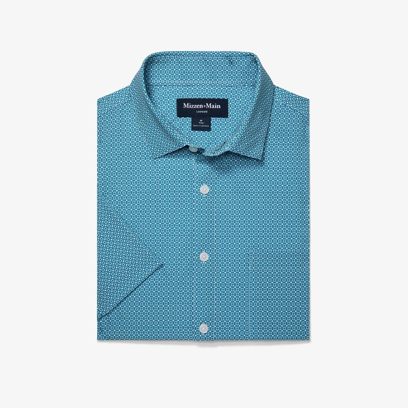 Mizzen + Main Leeward Shortsleeve Dress Shirt Trim – Men’s
