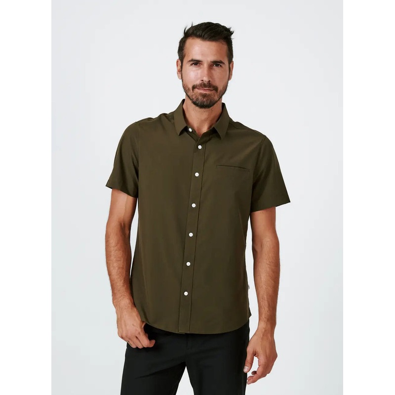7Diamonds Grant Shortsleeve Button Up Shirt – Men’s