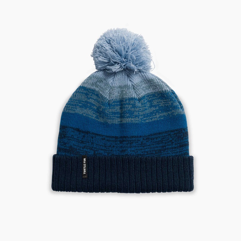 Turtle Fur Fade Pom Beanie – Youth