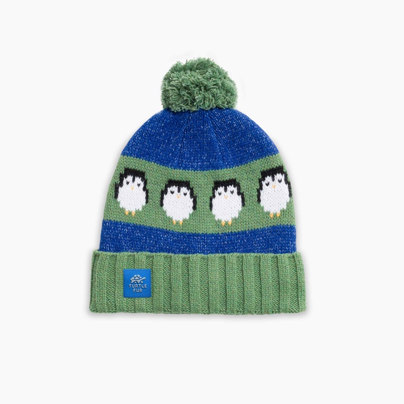 Turtle Fur Pengy Pom Beanie – Kids’