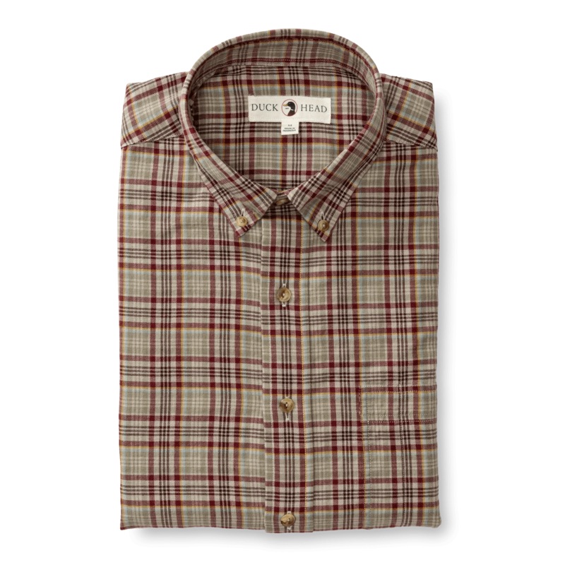 Duck Head Cotton/Wool Twill Sport Shirt – Men’s