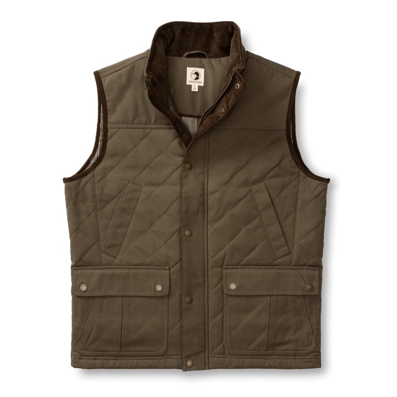 Duck Head Waxed Duck Canvas Quilted Vest – Men’s