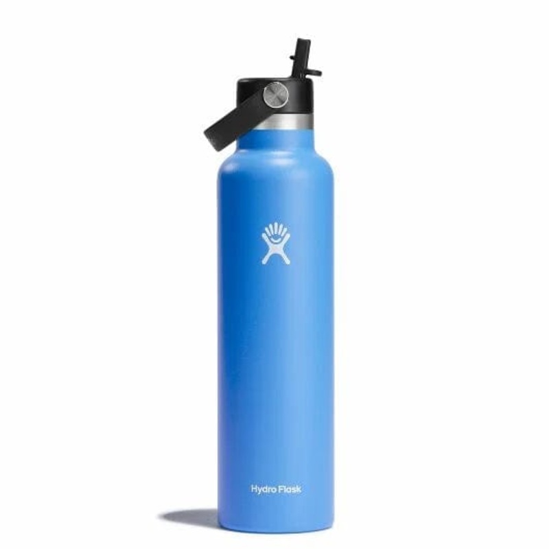 Hydro Flask 24oz Standard Mouth with Flex Straw Cap Cascade