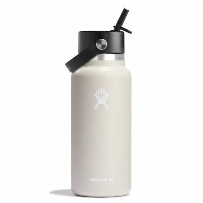 Hydro Flask 32oz Wide Mouth Bottle with Flex Straw Cap Oat