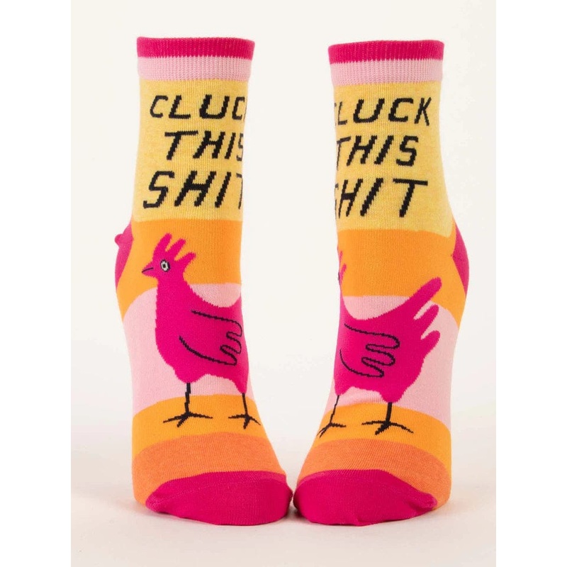 Blue Q Cluck This S**t Crew Socks – Women’s